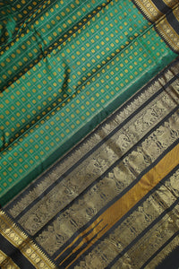 Thumbnail for Green Kanchipuram Silk Saree - KSS000503