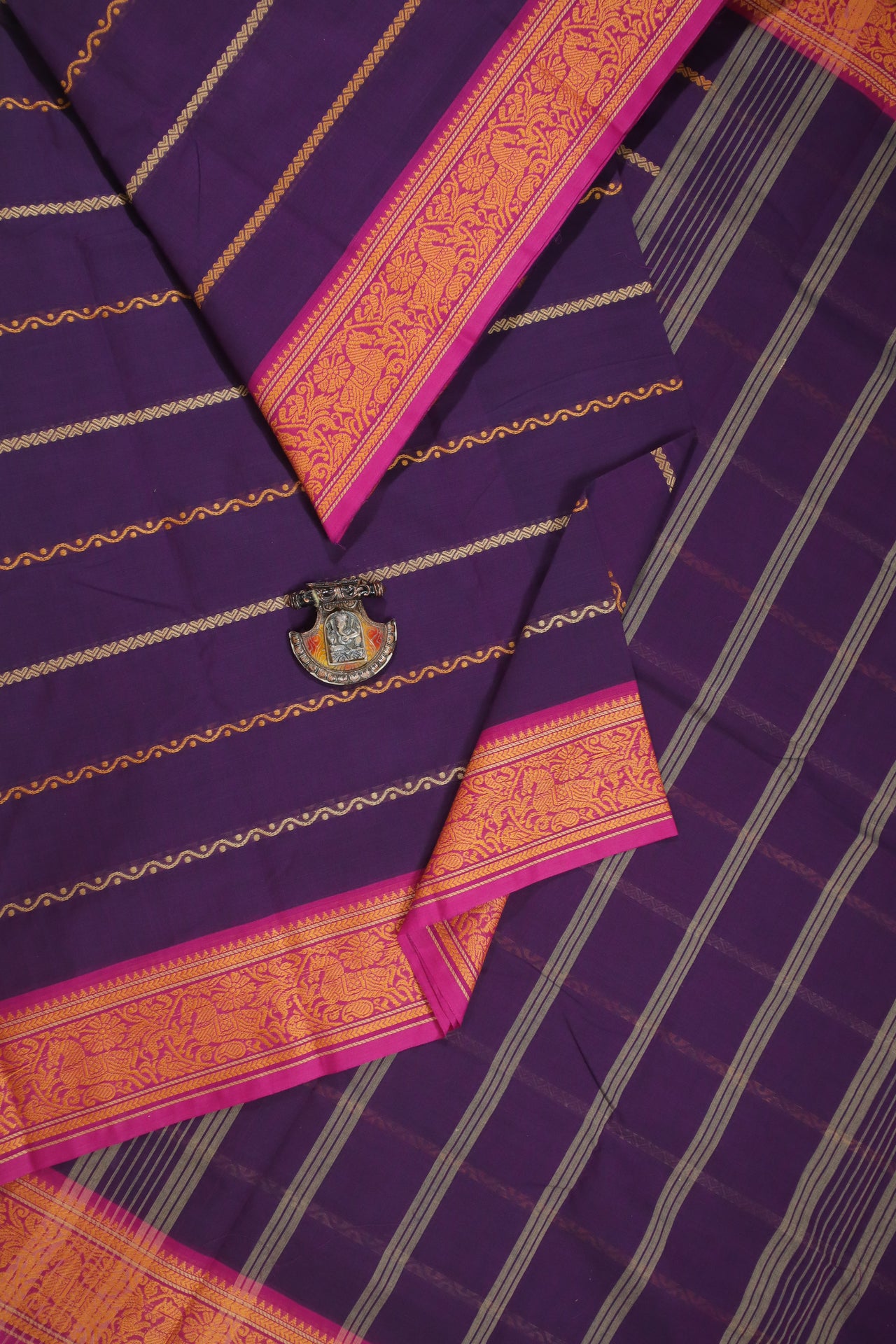 Purple Veldhari Saree - GC000203