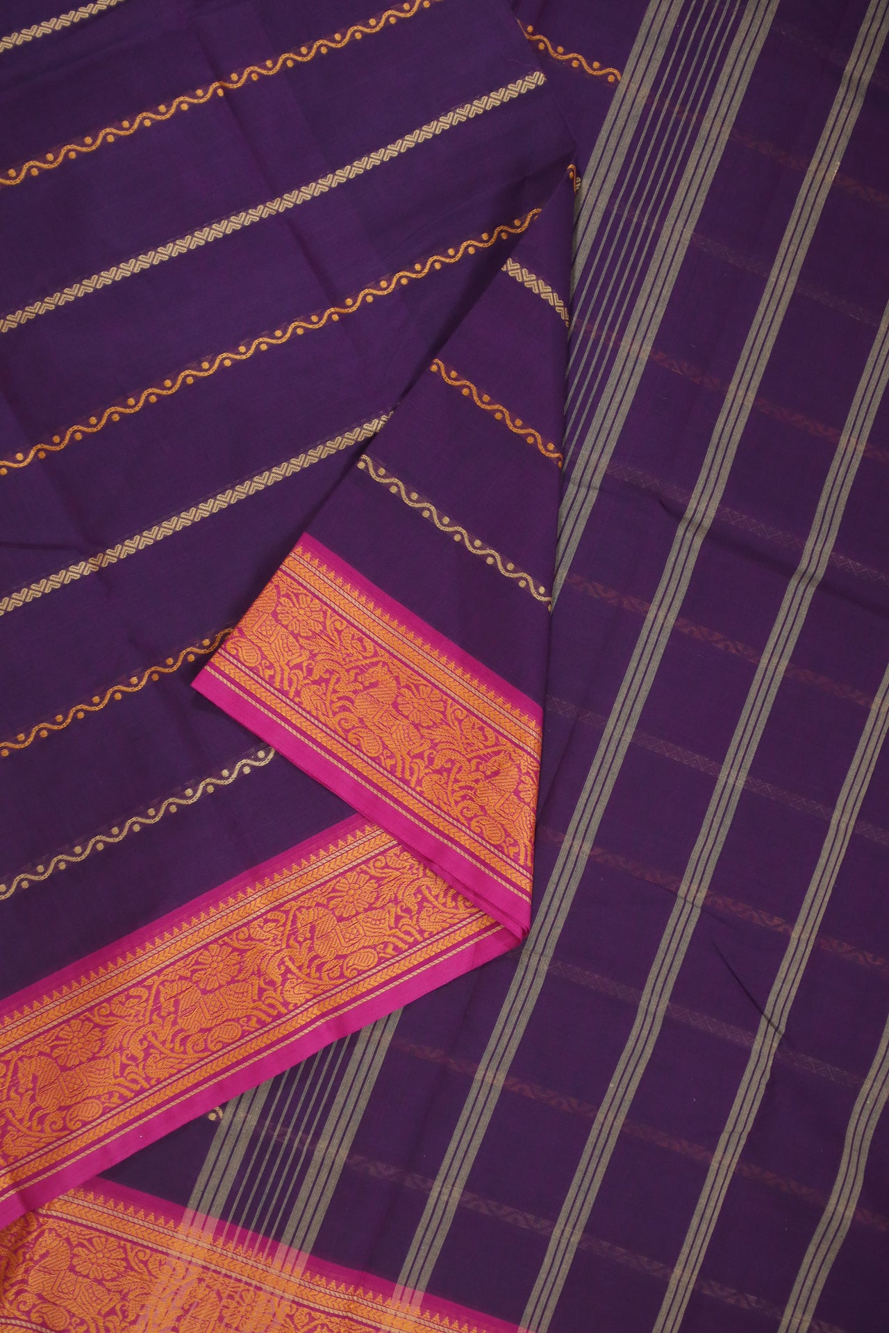 Purple Veldhari Saree - GC000203