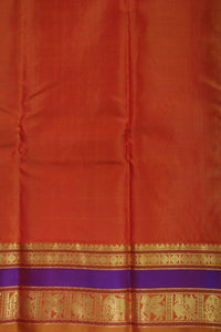 Thumbnail for Aqua blue -Zari woven - korvai border with buttas and woven pallu