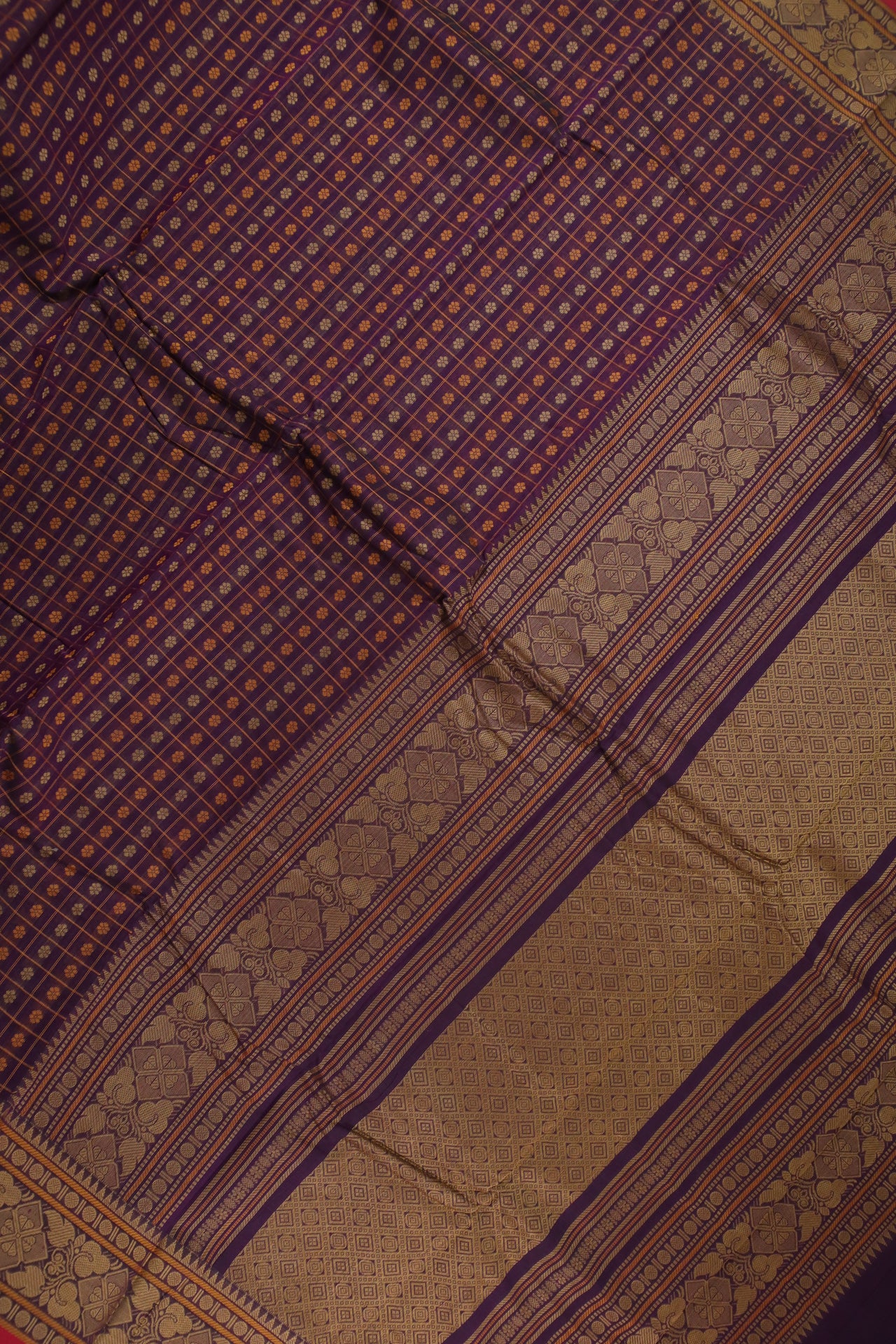 Purple Twenty Thousand Butta Saree