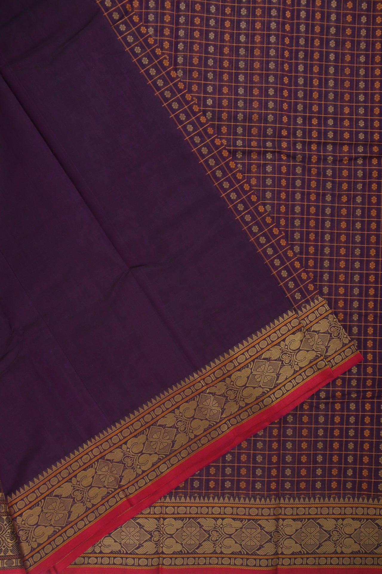 Purple Twenty Thousand Butta Saree