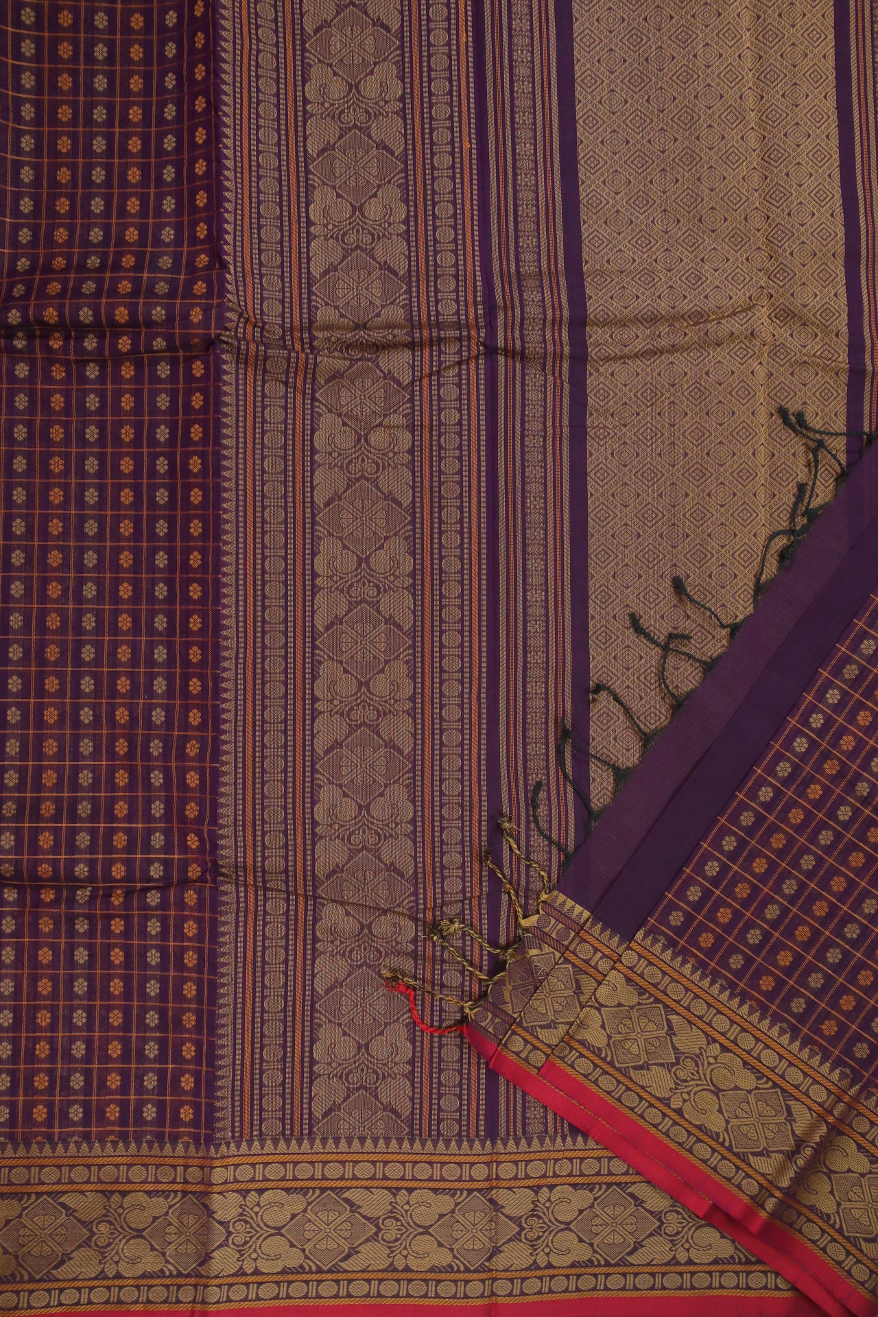 Purple Twenty Thousand Butta Saree