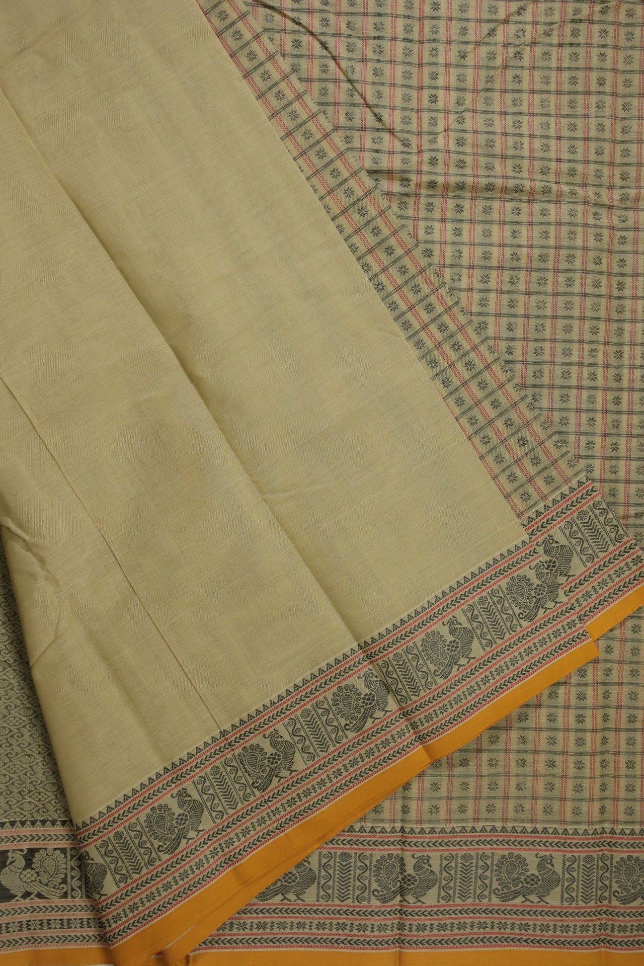 Beige Twenty Thousand Butta Saree