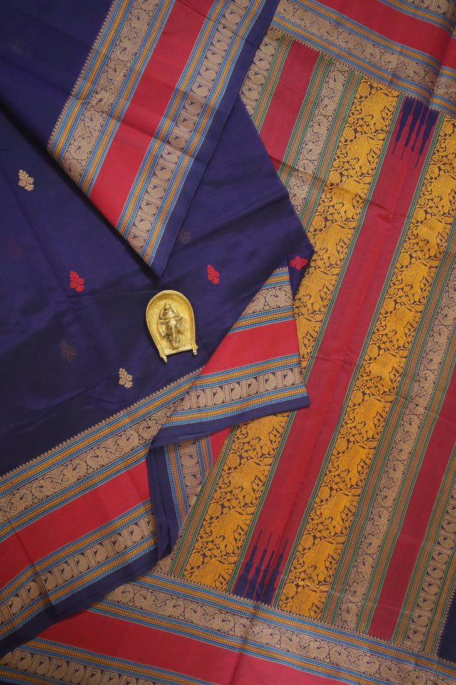 Traditional Kanchipuram Cotton Silk Saree – New Mahalakshmi Stores