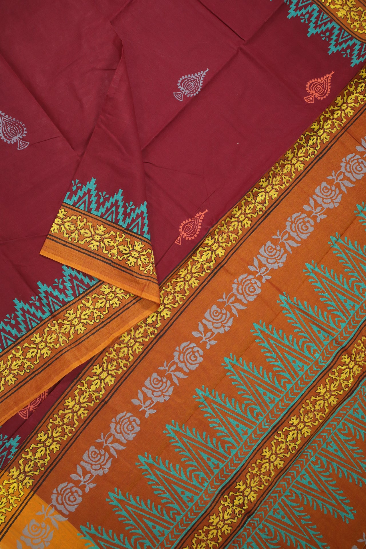 Chettinad Cotton Printed Saree