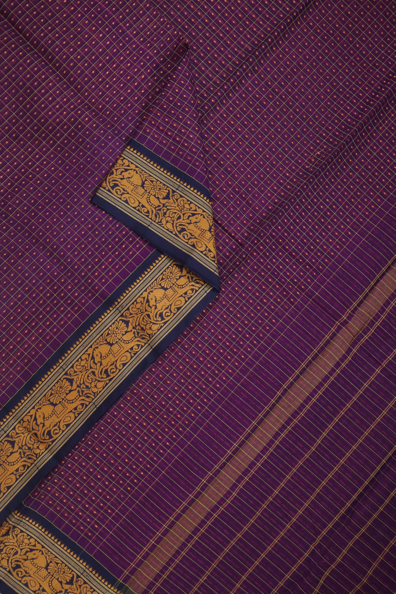 Purple Laksha Deepam Saree - UU004843