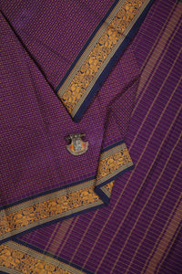 Thumbnail for Purple Laksha Deepam Saree - UU004843