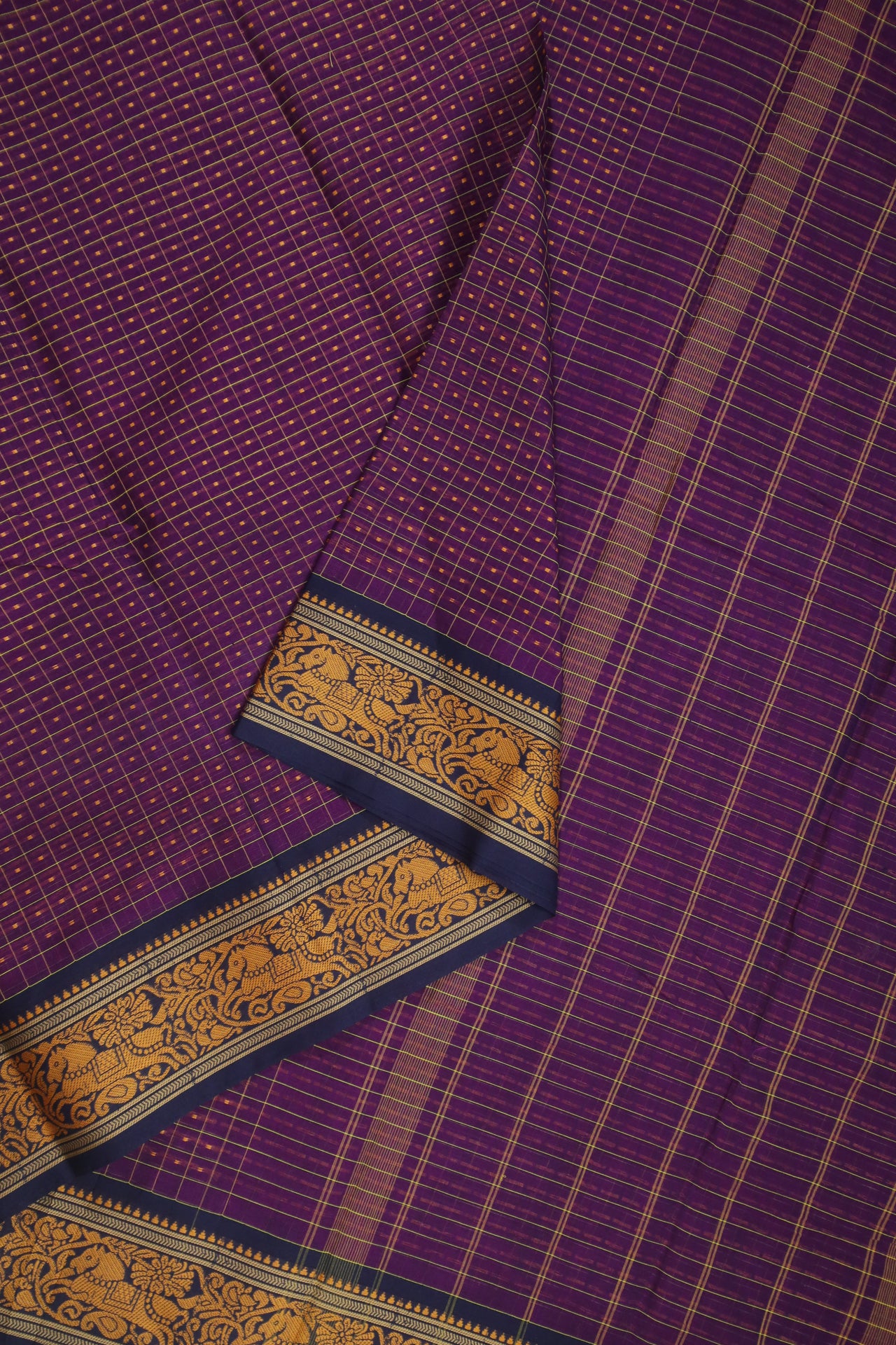 Purple Laksha Deepam Saree - UU004843