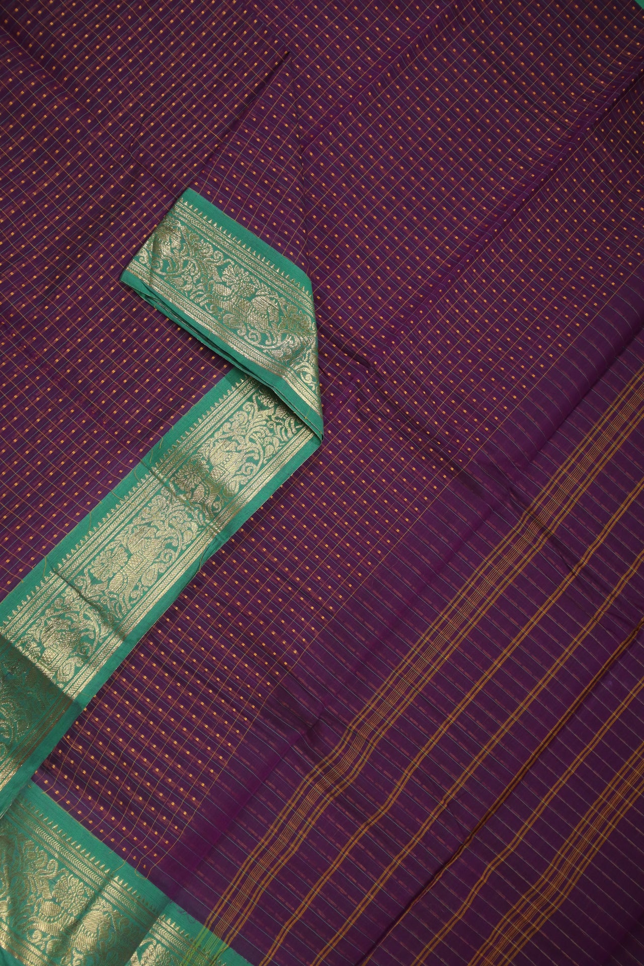 Purple Laksha Deepam Saree - UU004902