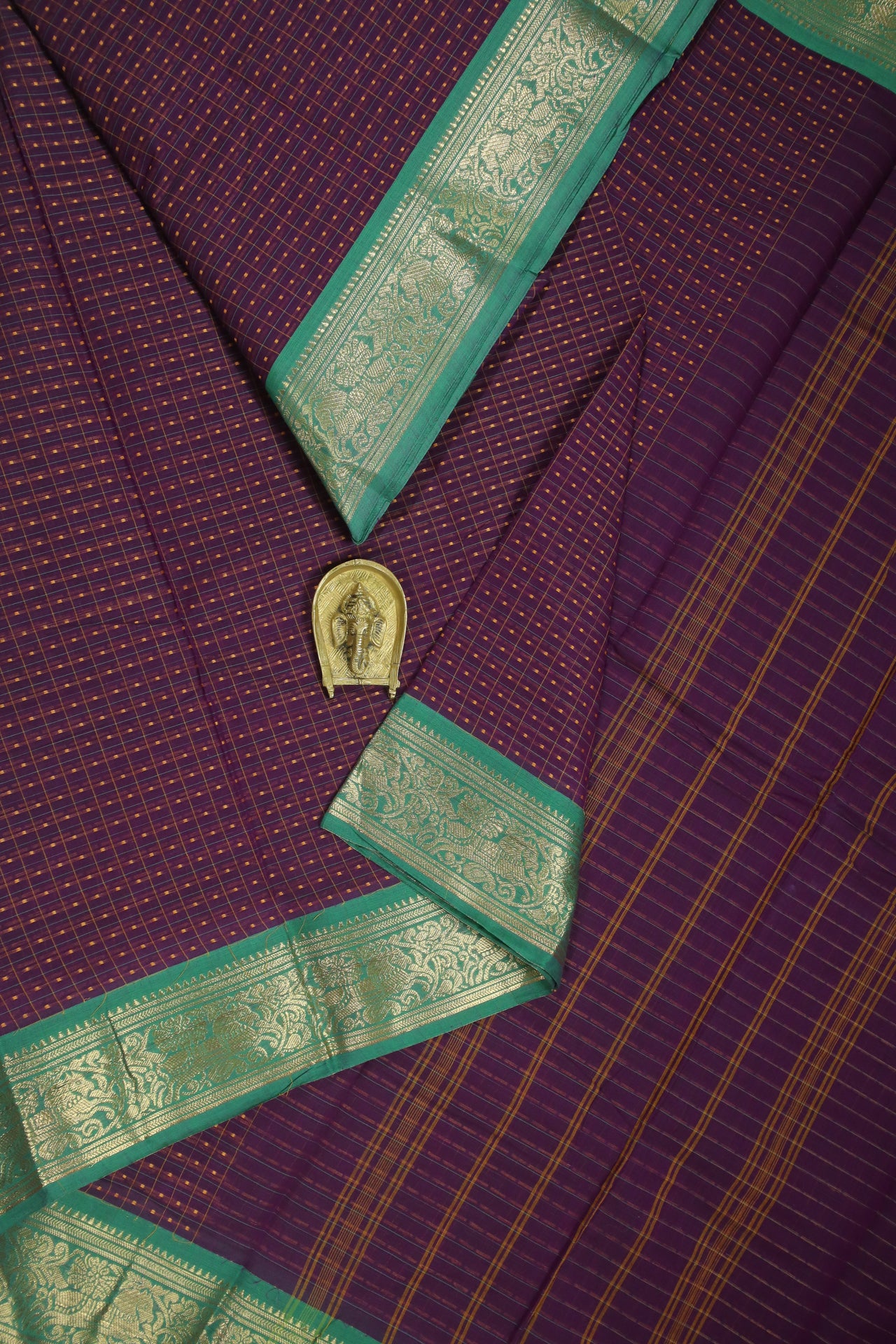 Purple Laksha Deepam Saree - UU004902