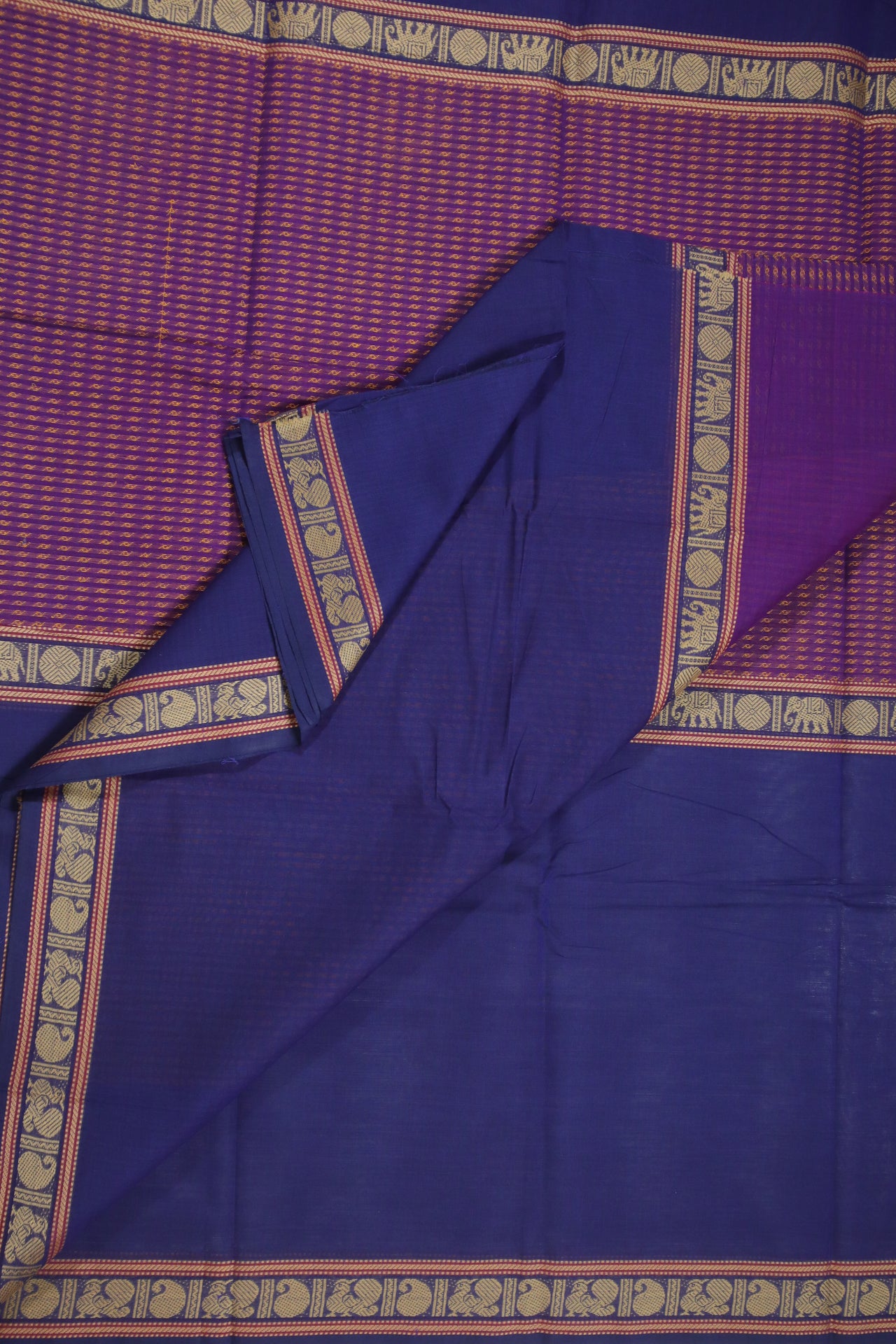 Purple  Muppagam Saree -  UU004927