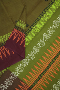 Thumbnail for Chettinad Cotton Printed Saree