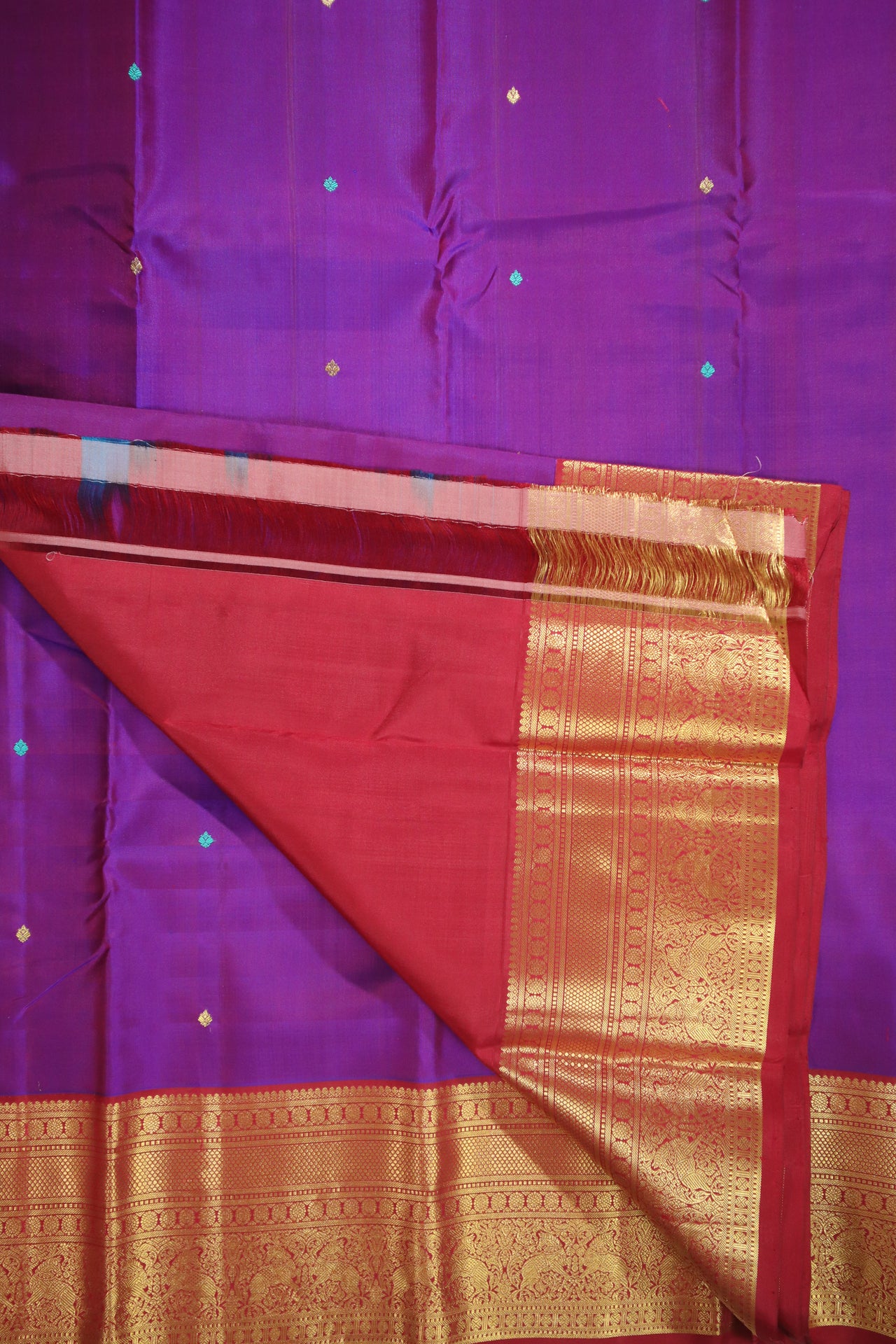 Purple Kanchipuram Silk Saree - KSS000326
